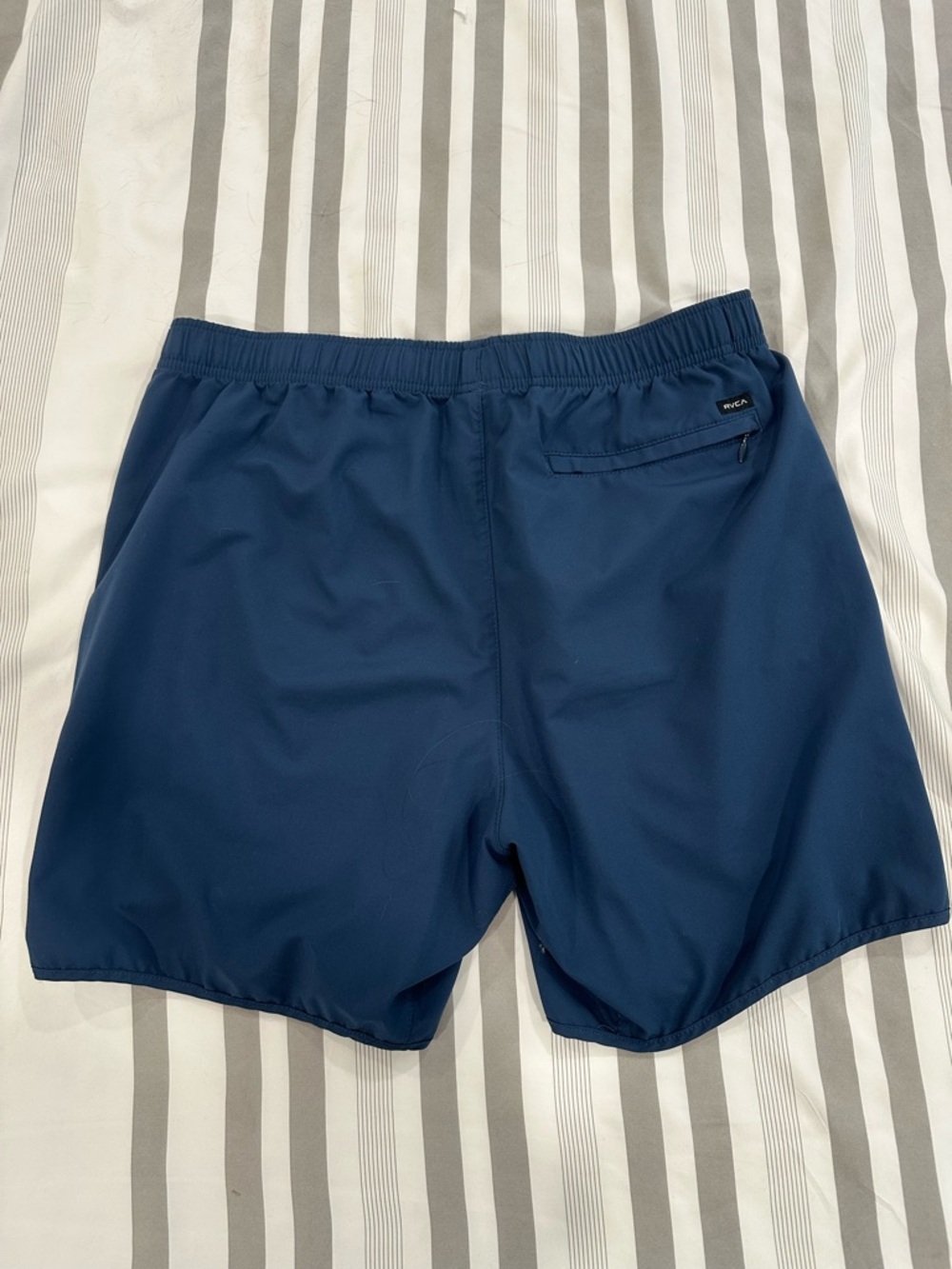 RVCA Navy Drawstring Athletic Shorts - Picture 5 of 6